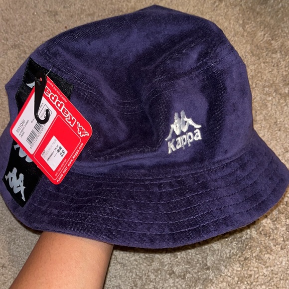 Purple velvet kappa leggings with matching bucket hat - Picture 3 of 3